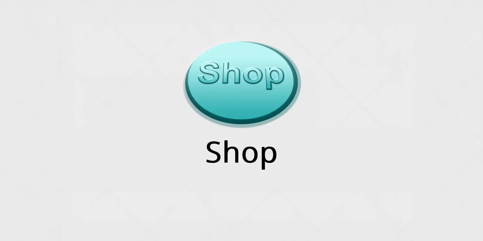 A button that says shop on it.