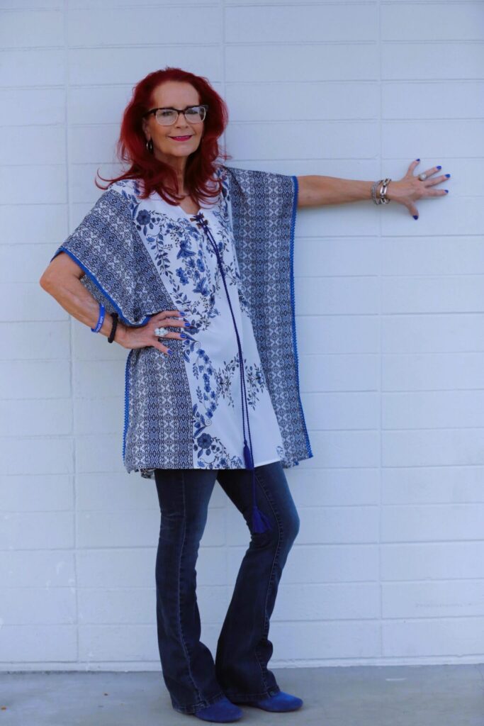 Paula Webb standing on the wall